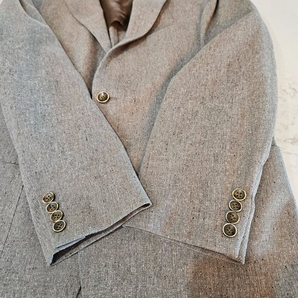 Saks Fifth Avenue Mens Blazer 42R Textured Jacquard Italy Lanificio Di Fabio - Picture 3 of 14